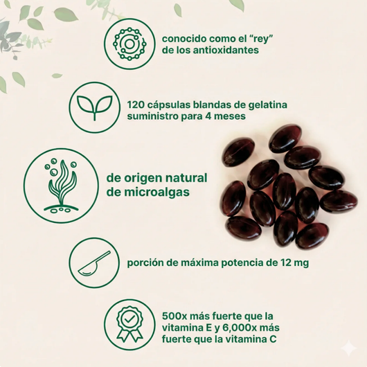 Astaxanthin – Das „natürliche Botox“: Verjüngung in 30 Tagen oder Geld zurück.