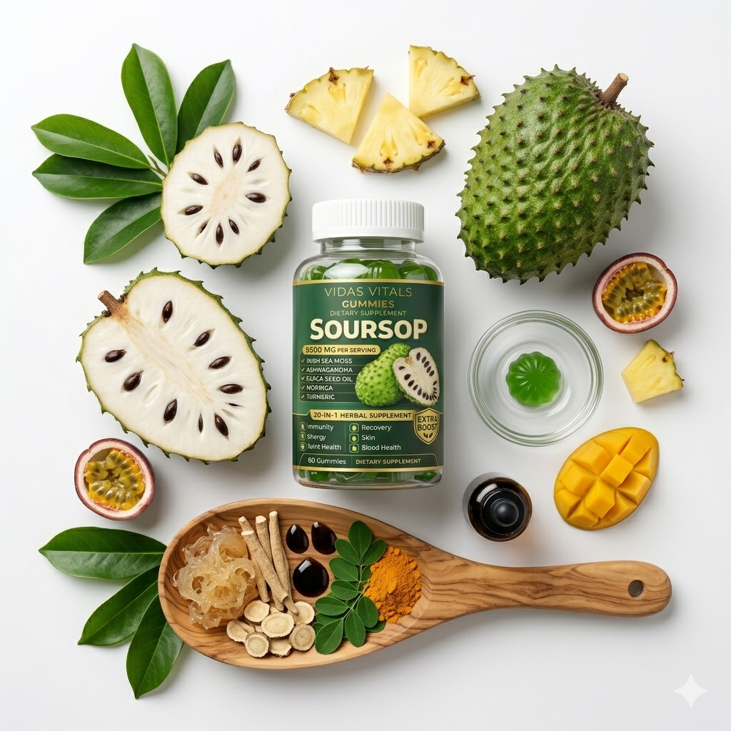 Soursop Gummies 20-in-1 | Gut, Detox & Immunity Support